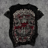(rare) 2000s throwdown shirt (S)