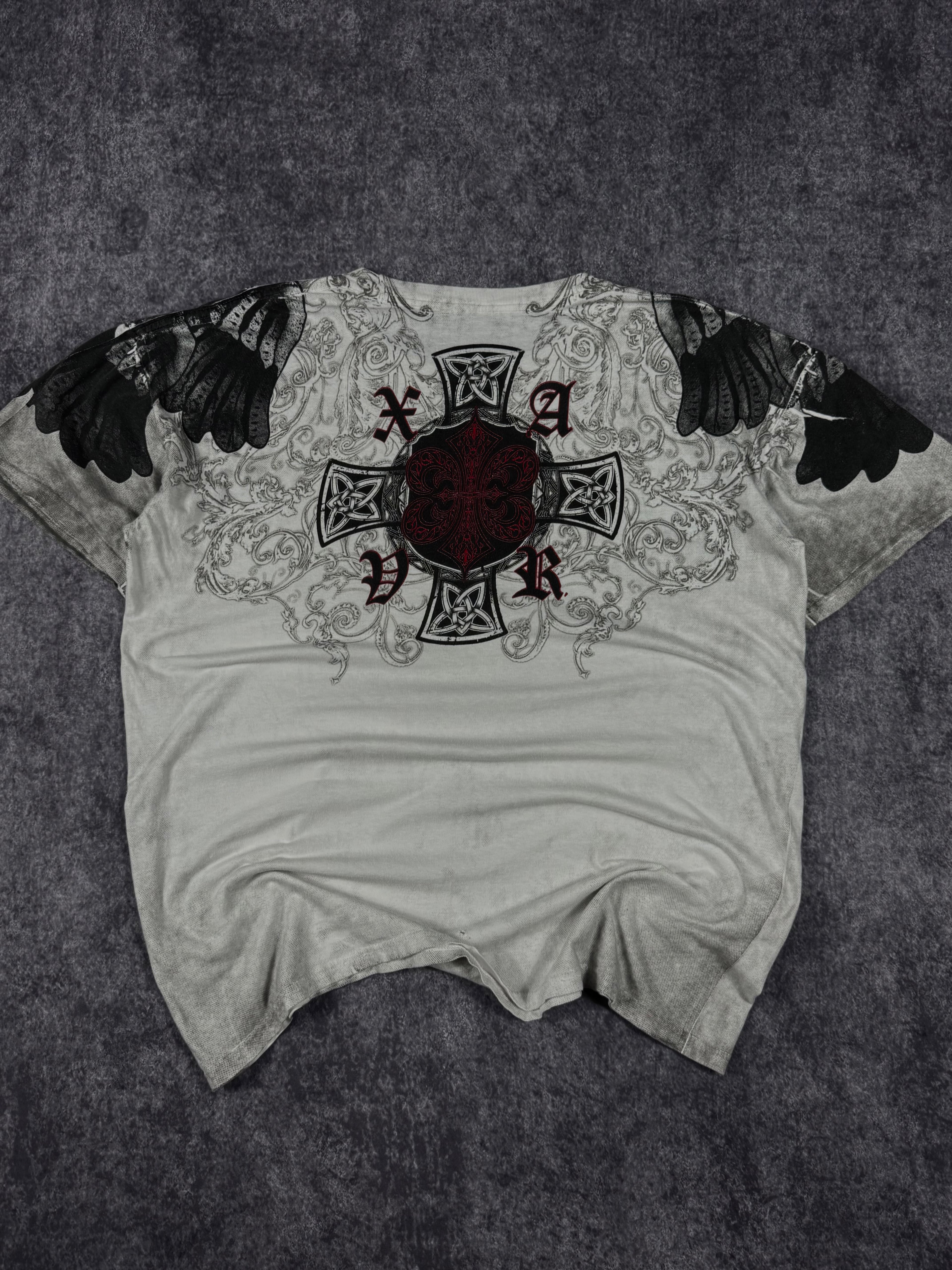 (rare) 2000s xzavier chrome shirt (L)