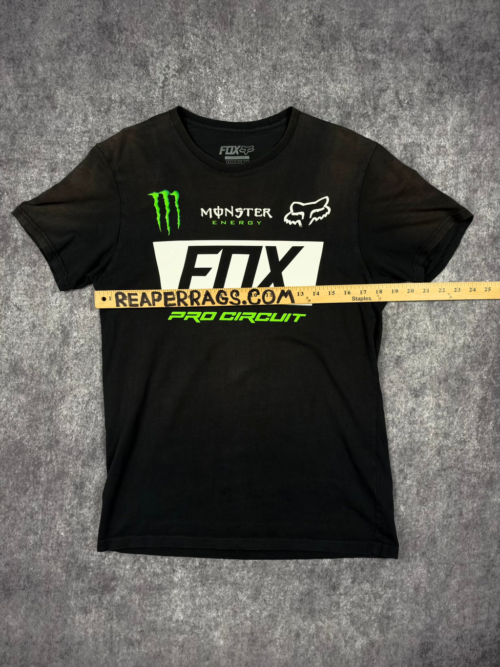 2000s FOX RACING x MONSTER ENERGY SHIRT (S)