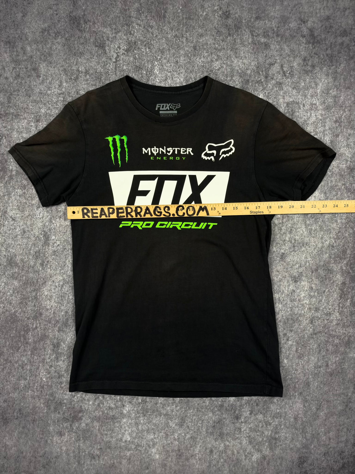 2000s FOX RACING x MONSTER ENERGY SHIRT (S)