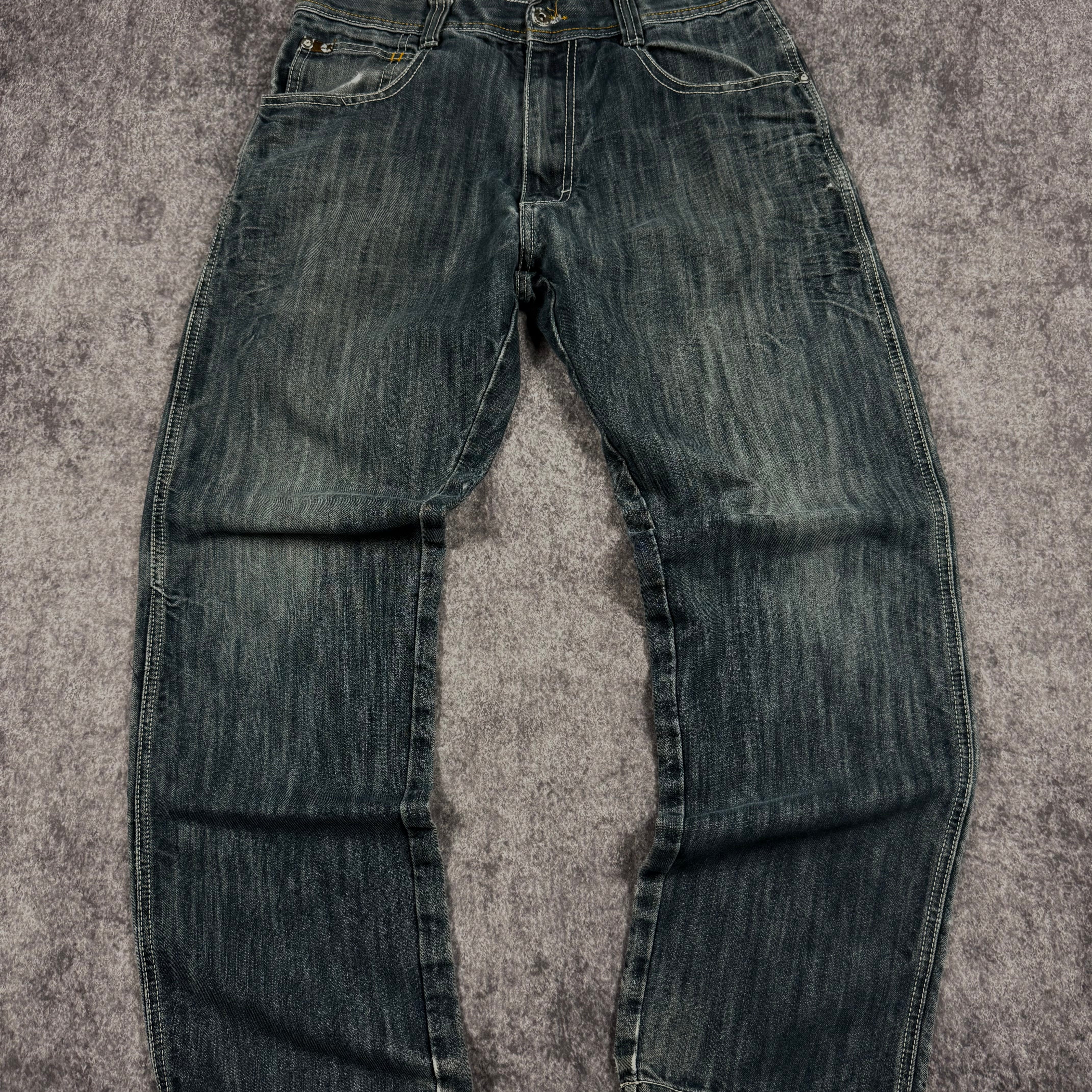2000s southpole brown tab jeans (32x30)