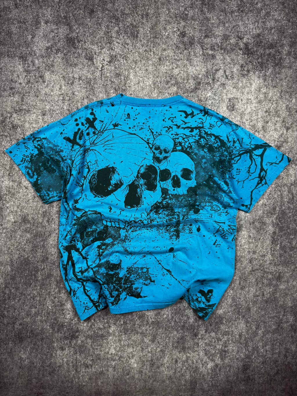 (RARE) 2000S SKULL SHIRT (L)