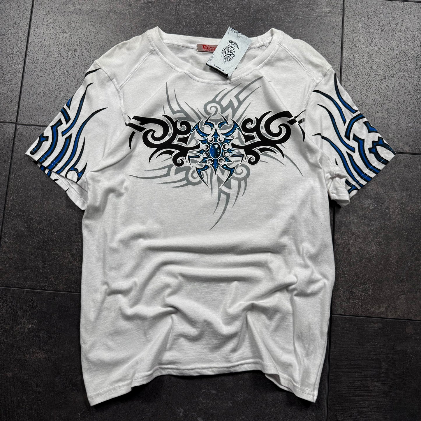 Cyber Y2K Tribal Tshirt (S)