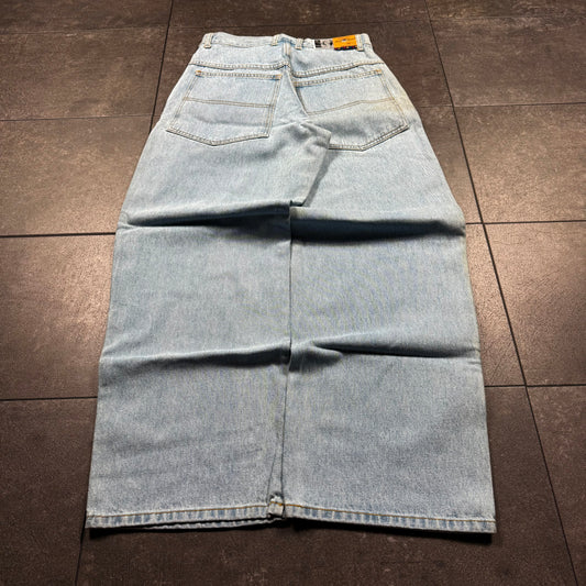 Y2K Deadstock JNCO Style Flip Flop Baggy Wide Leg Jeans (30x30)