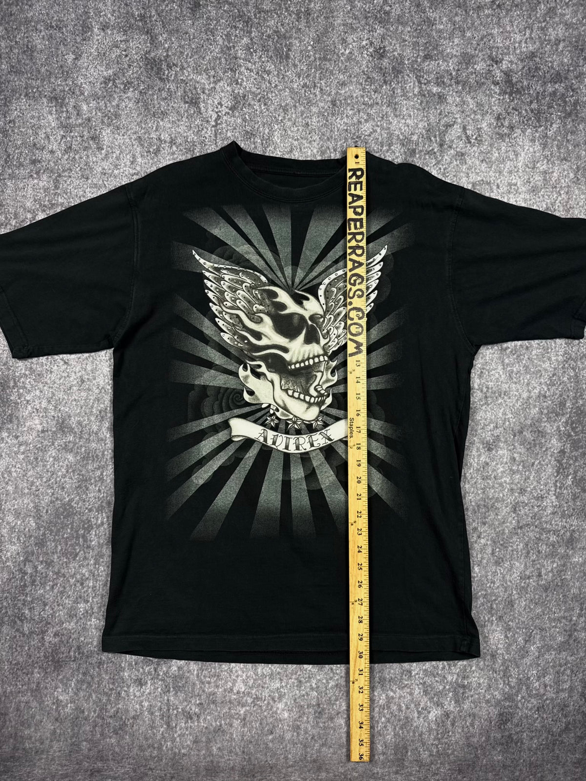 (RARE) 2000S AVIREX RHINESTONE SHIRT (L)