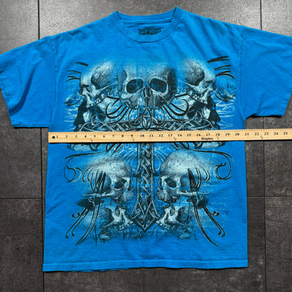 Y2K Jesse Pinkman Style MMA ELITE Skull Tshirt (M)