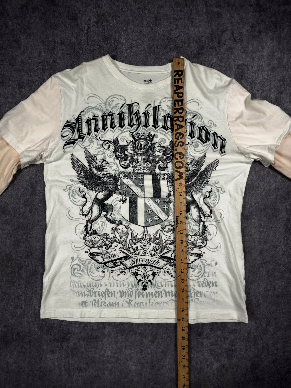 (RARE) 2000s NO BOUNDARIES LAYERED SHIRT (M)