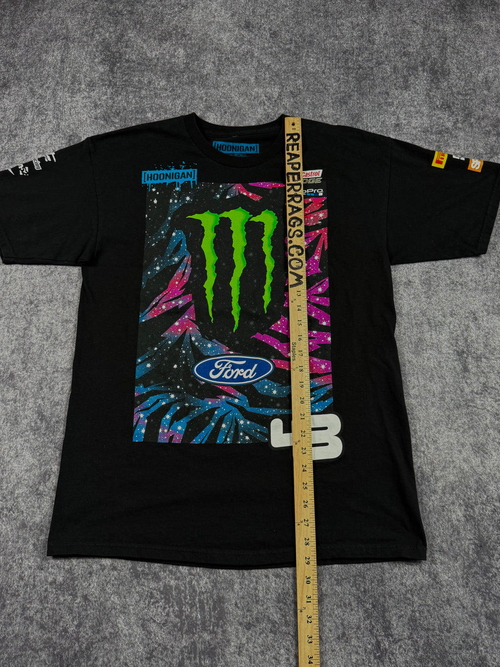 (rare) 2000s hoonigan x monster energy x ken block shirt (M)