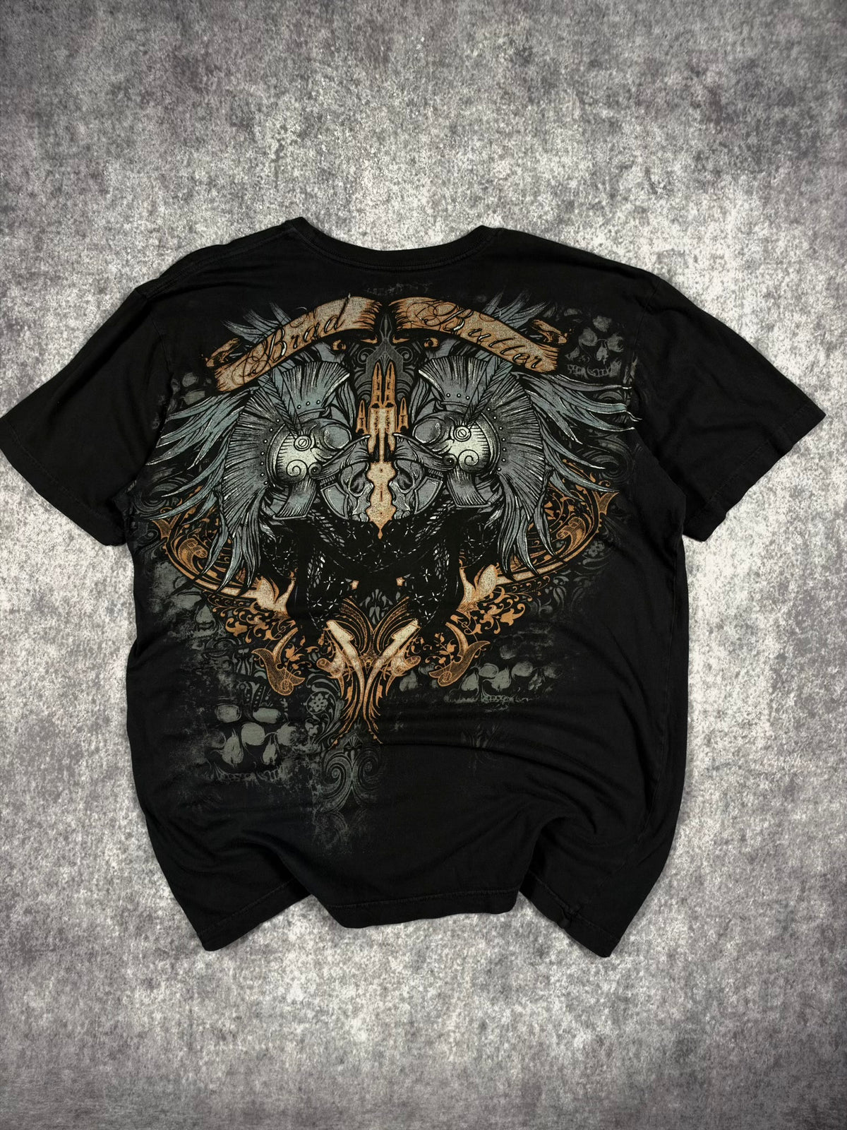 2000s CHROME BRAD BUTTER SHIRT (XL)