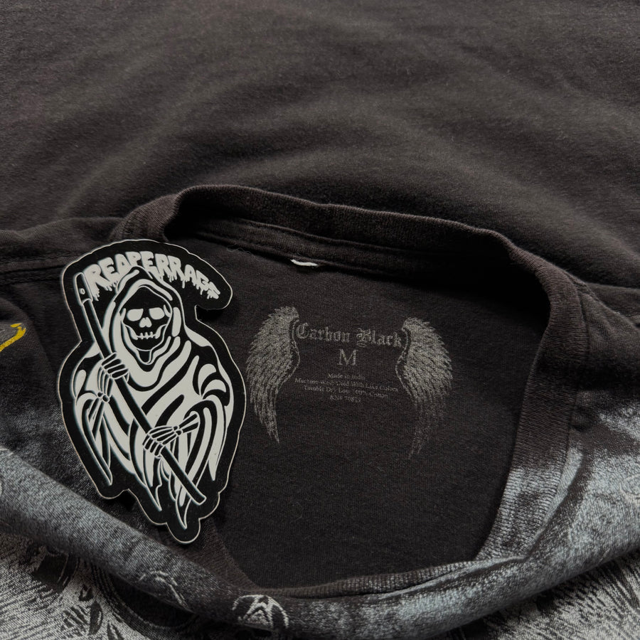 (rare) 2000s carbon black shirt (S)