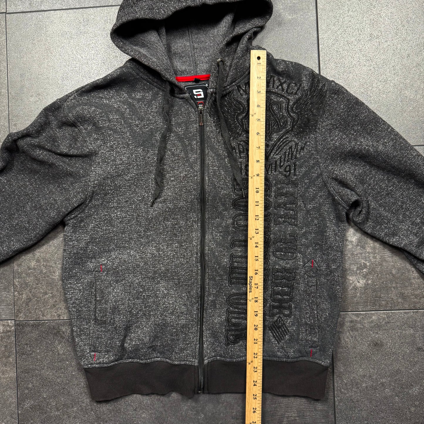 Y2K Southpole Grunge Zip-Up Hoodie (S)