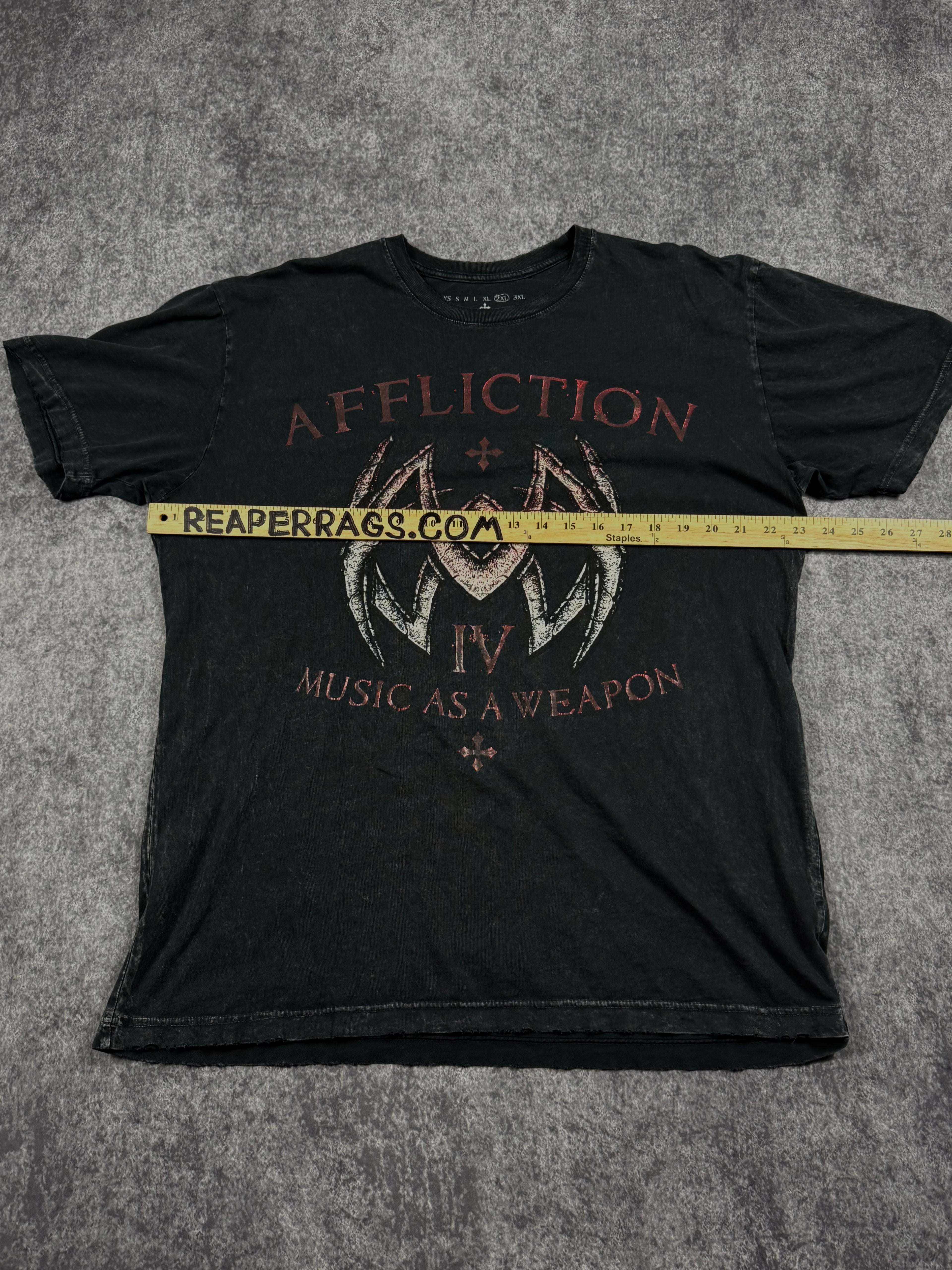 (rare) 2000s affliction chrome shirt (XL)