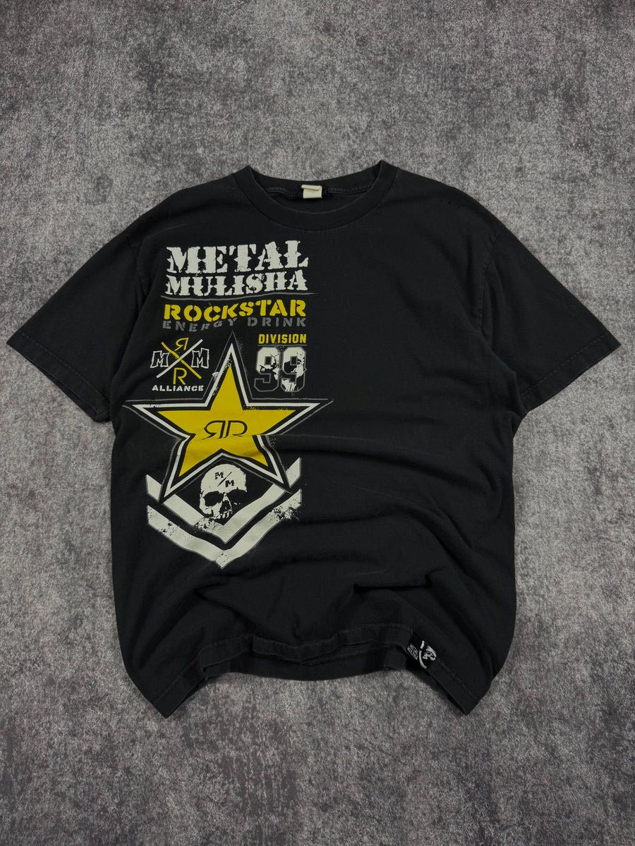 (rare) 2000s rockstar energy x metal mulisha shirt (M)