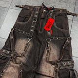 NWT 2000s Tripp NYC X-Strap Zip-Off Pants