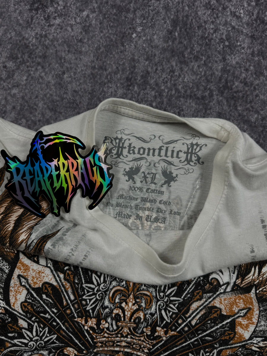 (rare) 2000s konflic shirt (M)