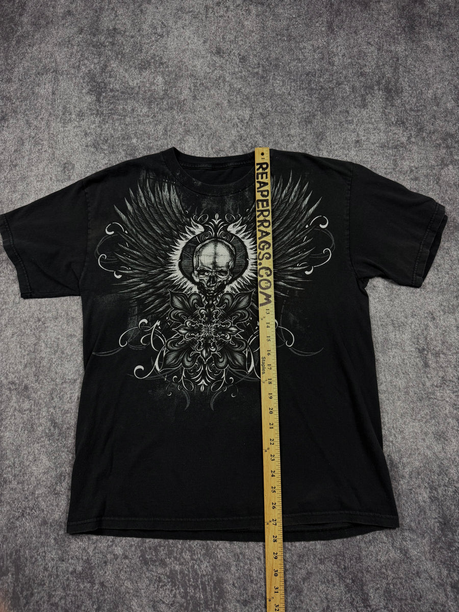 2000s winged skull shirt (L)