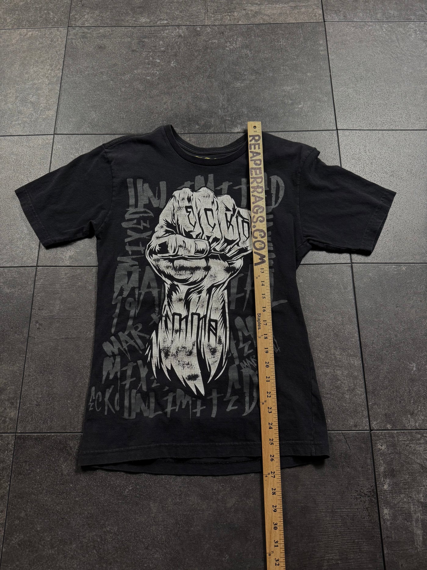 2000s ecko unltd x mma elite shirt (xxs)