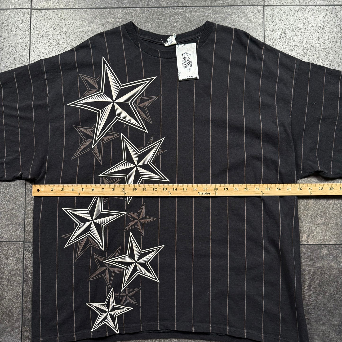 Y2K Grunge Stars Tshirt (XXL)