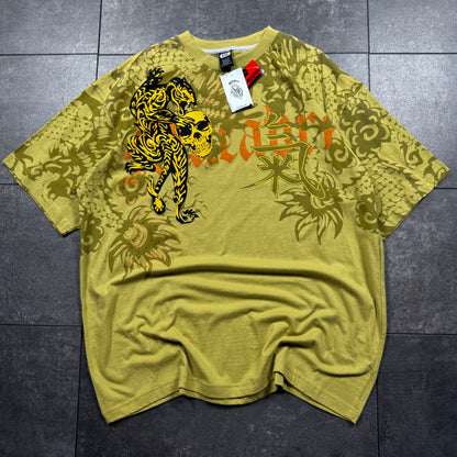 Y2K Deadstock Paco Skull & Snake Tshirt (XL)