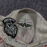 (rare) 2000s affliction rhinestone shirt (M)