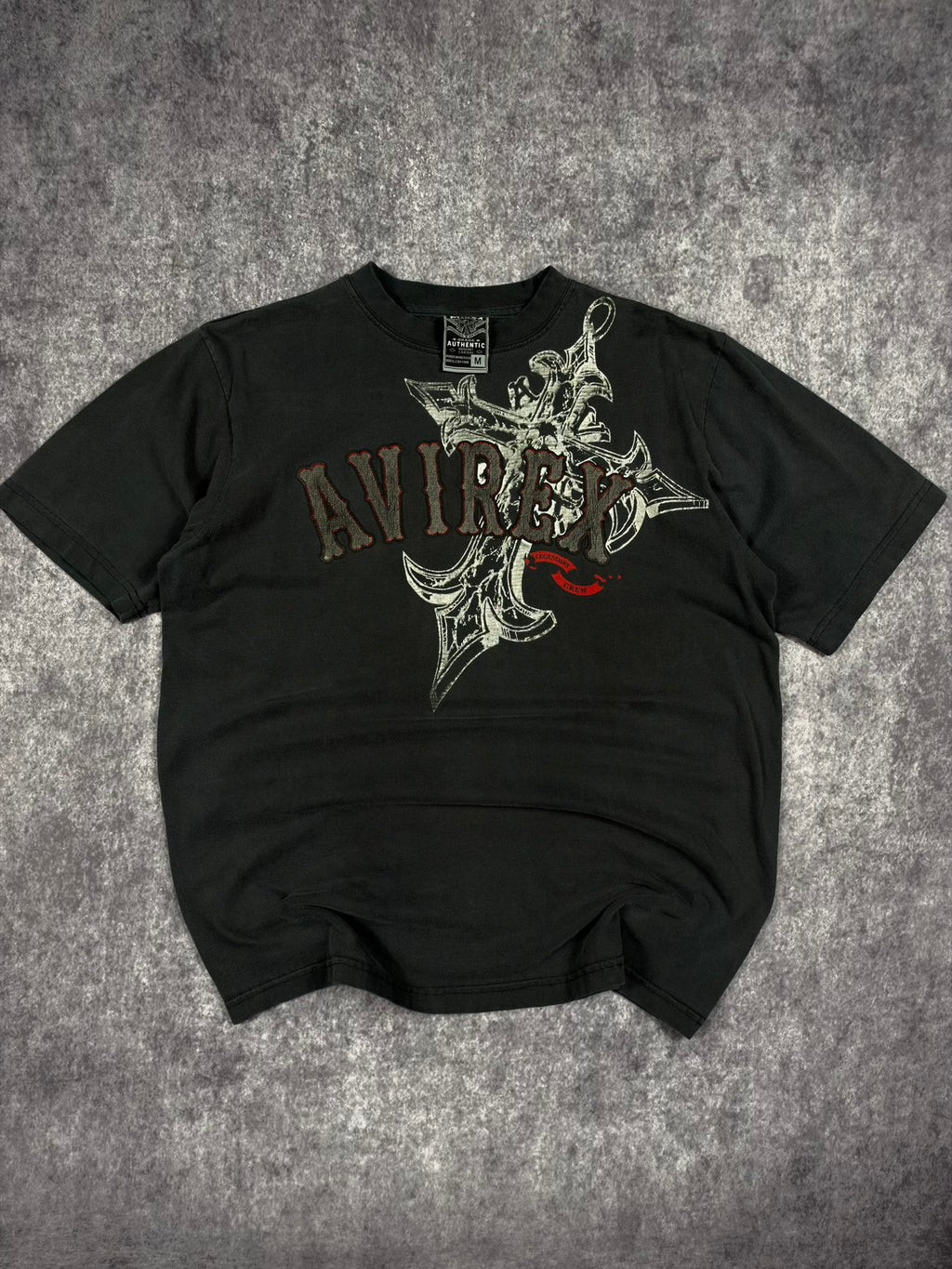 (RARE) 2000s EMBROIDERED AVIREX SHIRT (M)