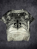 (RARE) 2000s DISTRESSED XTREME COUTURE SHIRT (L)