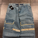 (rare) Deadstock 2000s Girbaud Shuttle Strap Jeans (32x32)