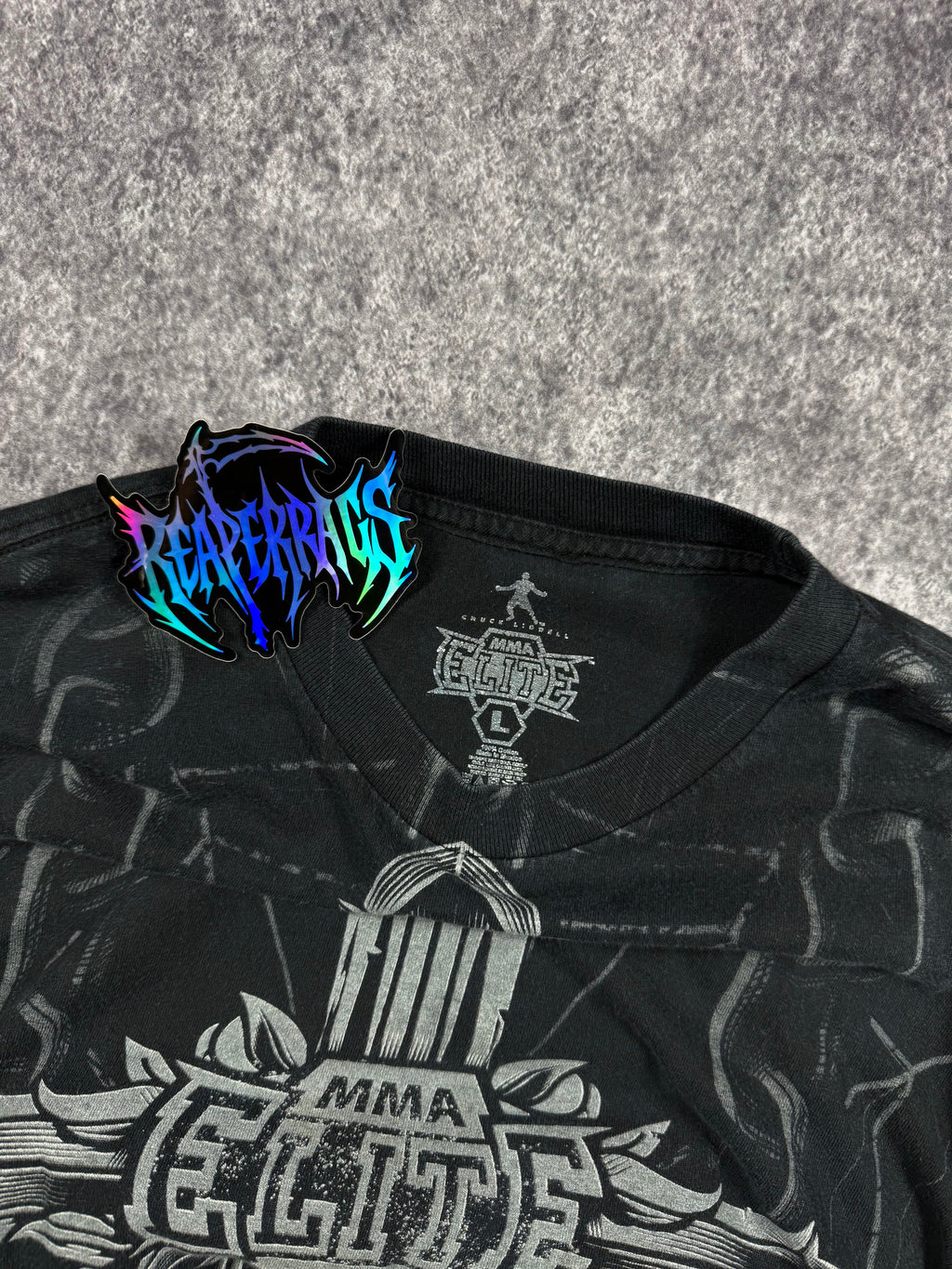 (RARE) 2000S MMA ELITE SHIRT (L)