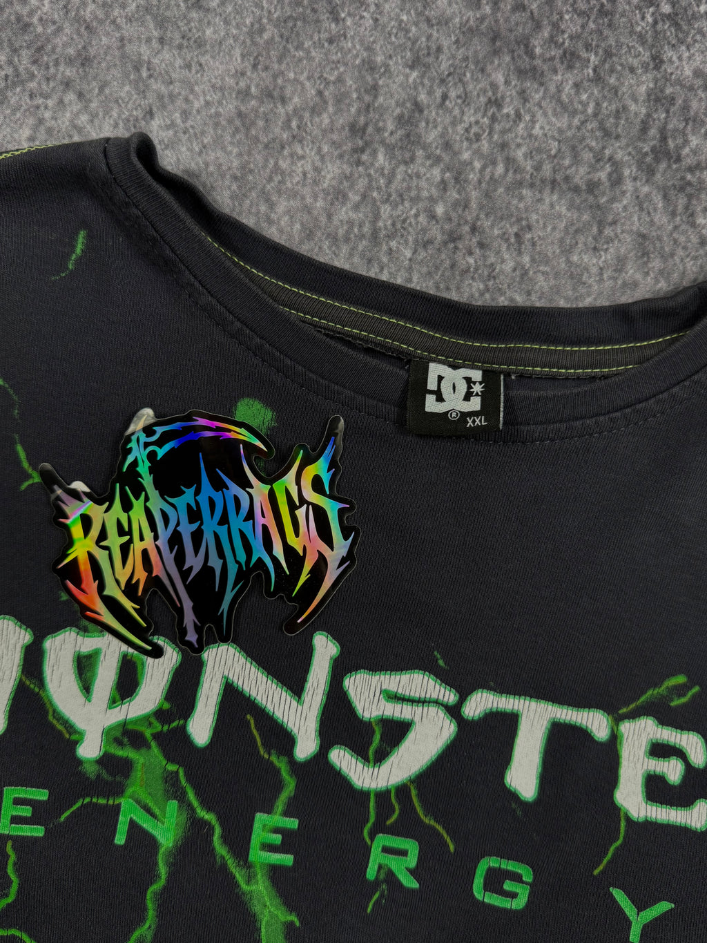 (rare) 2000s monster energy x dc shoes shirt (L)