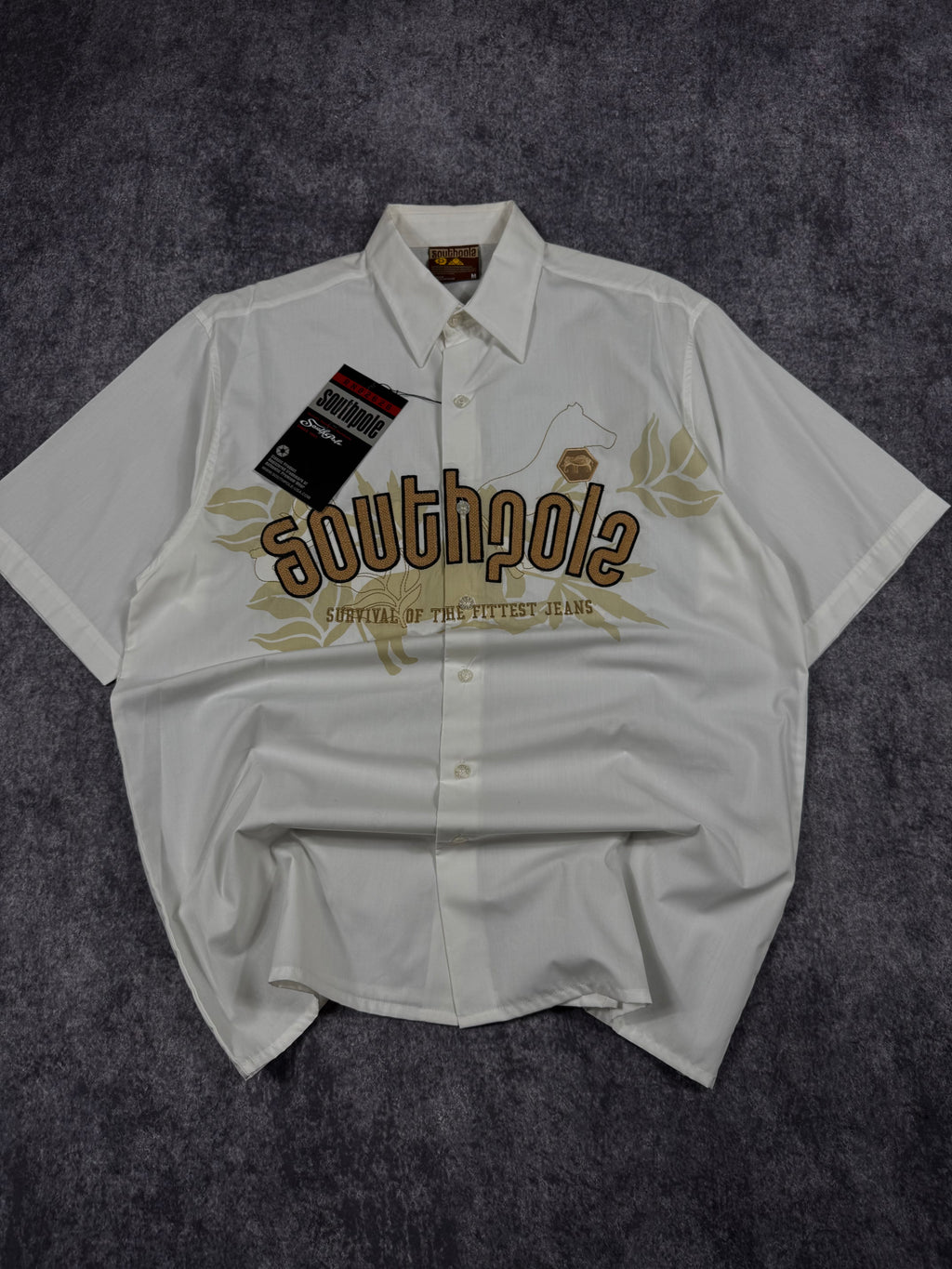 (rare) deadstock 2000s southpole button-up shirt (L)