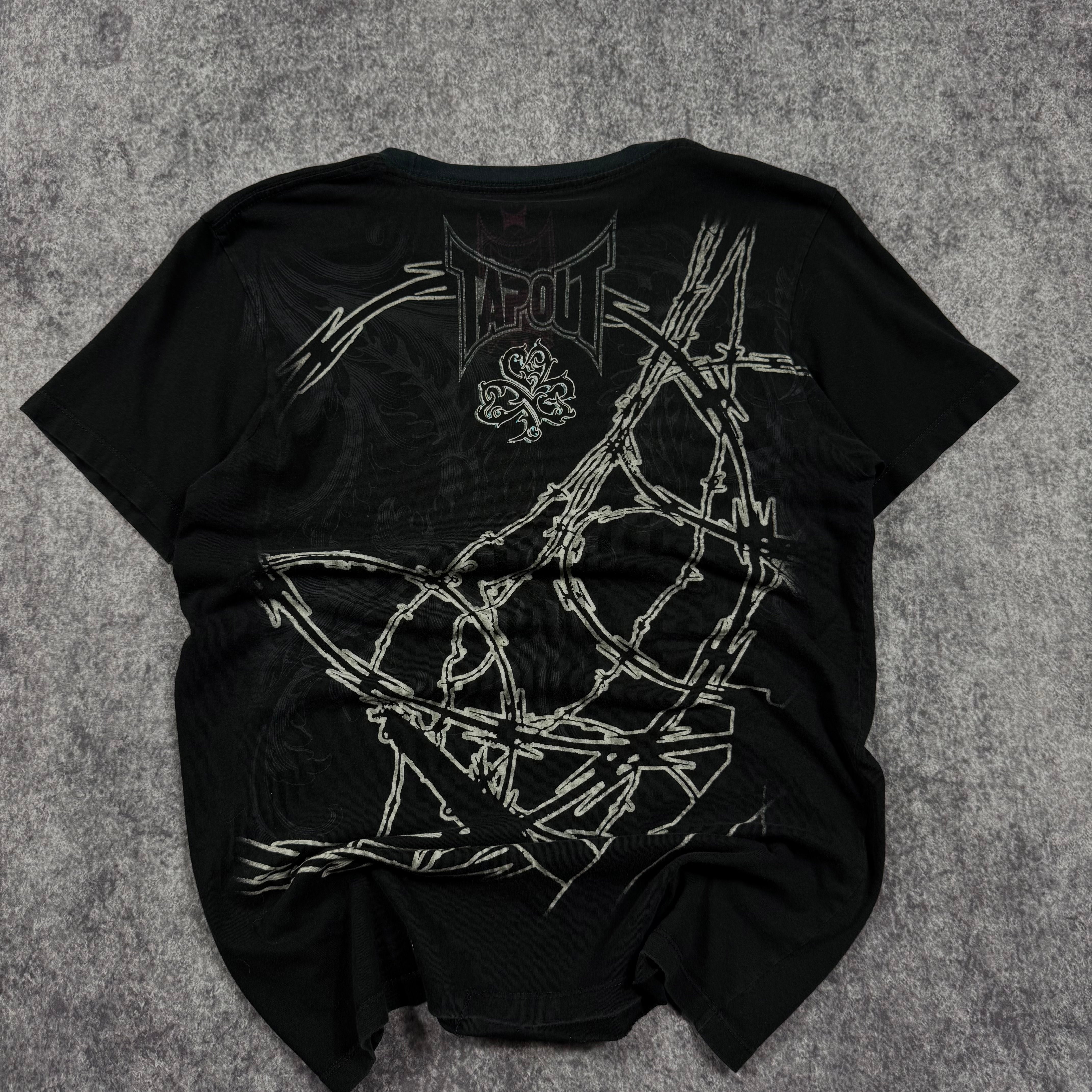 (rare) 2000s tapout x black shirt (S)