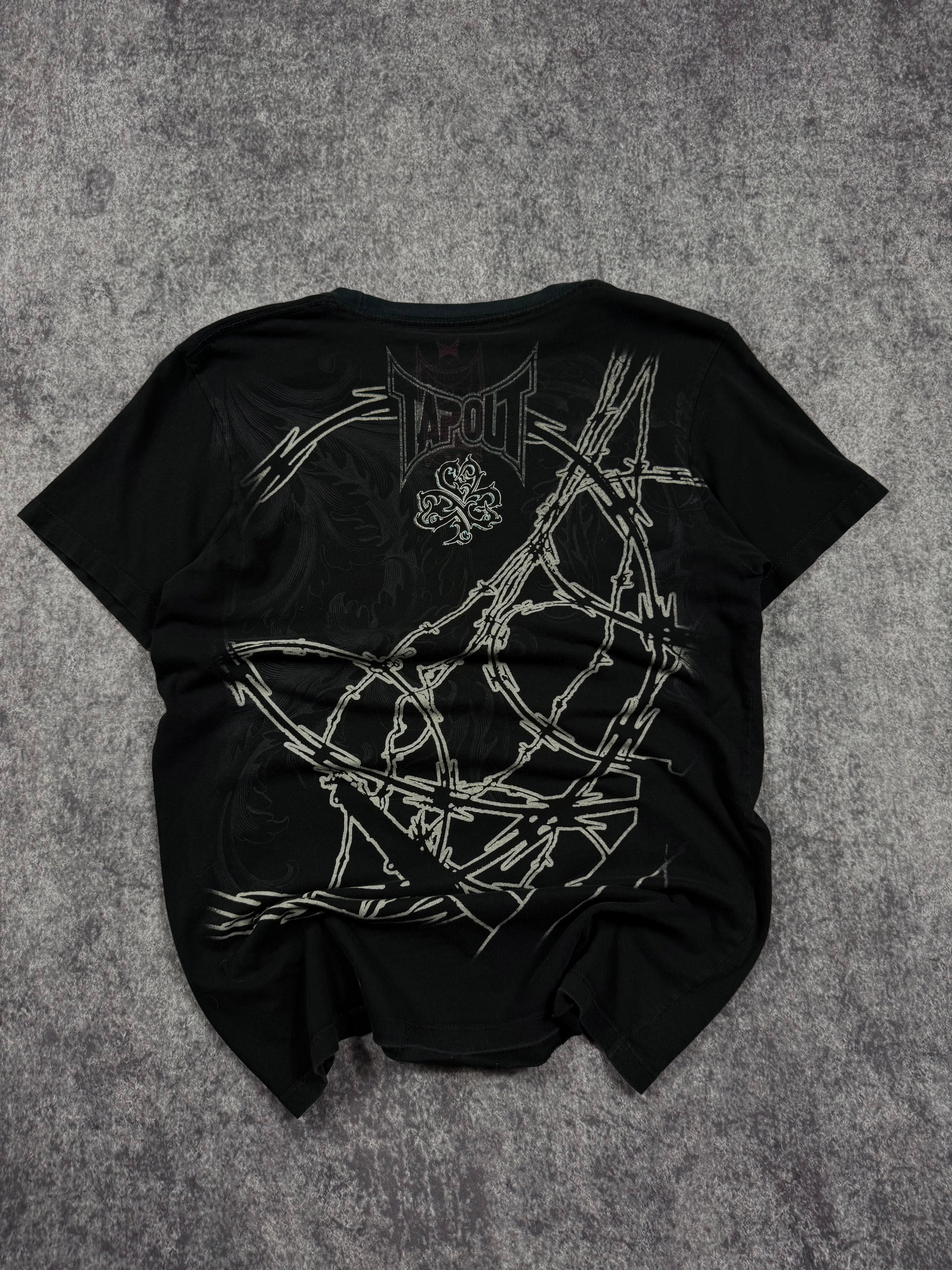 (rare) 2000s tapout x black shirt (S)