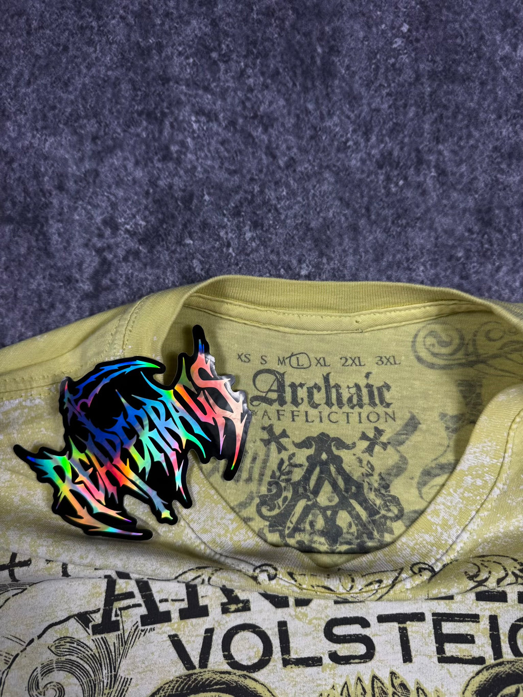 (RARE) 2000S ARCHAIC X AFFLICTION SHIRT (L)