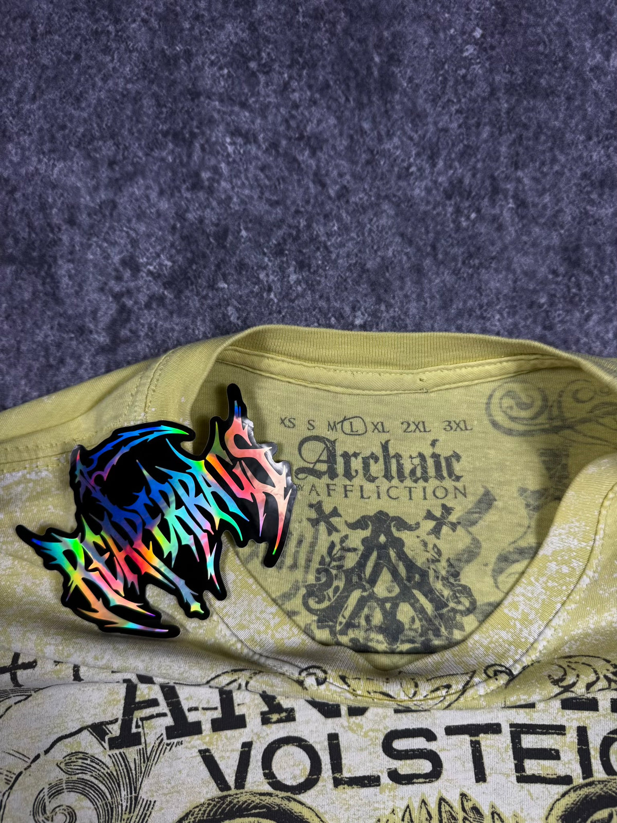 (RARE) 2000S ARCHAIC X AFFLICTION SHIRT (L)