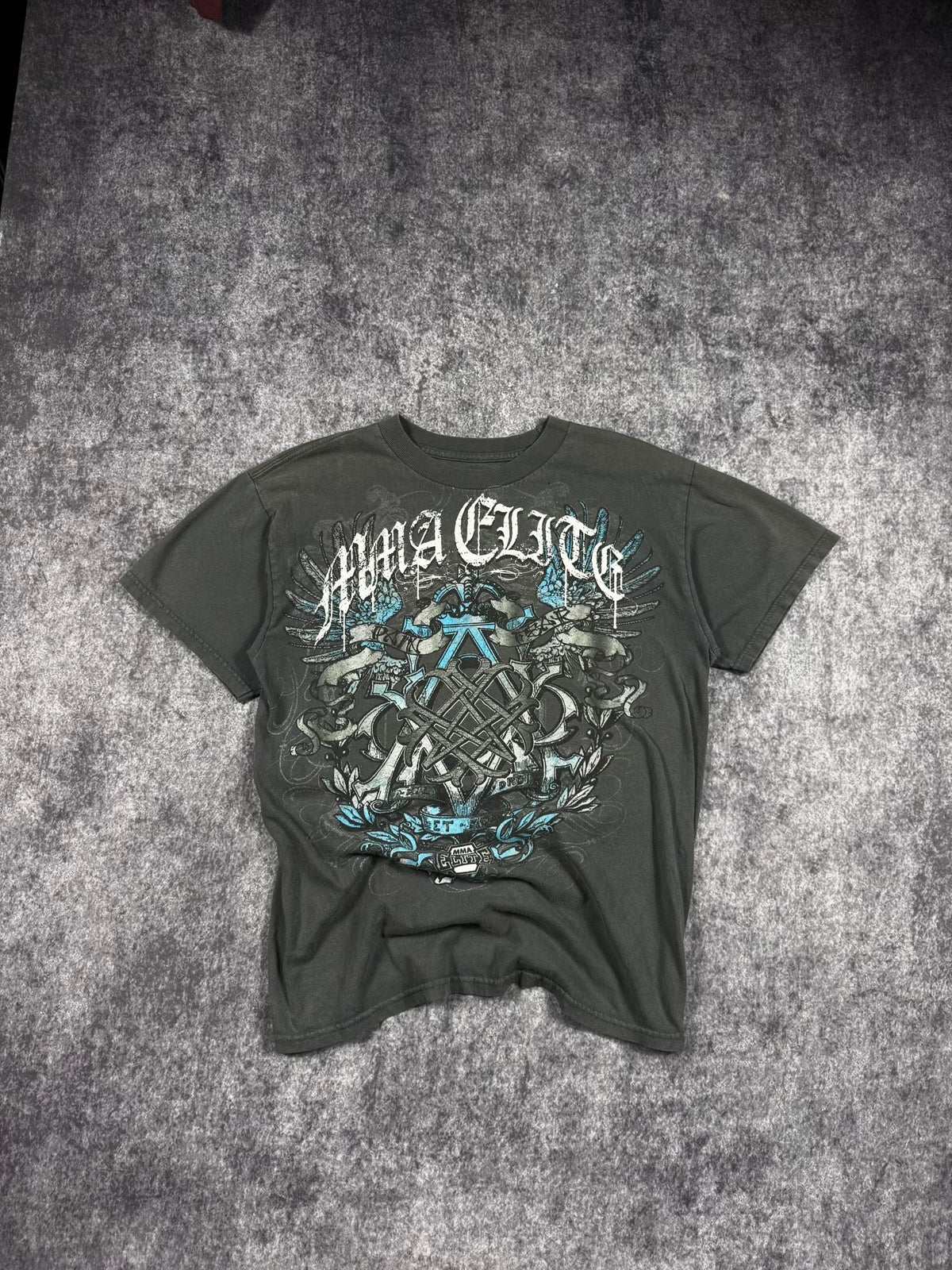 (RARE) 2000S MMA ELITE SHIRT (S)