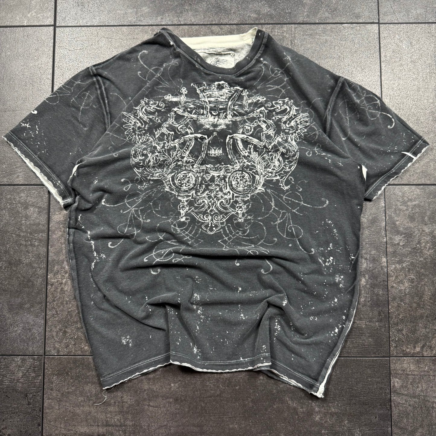 Y2K Grunge Cross Tshirt (M)