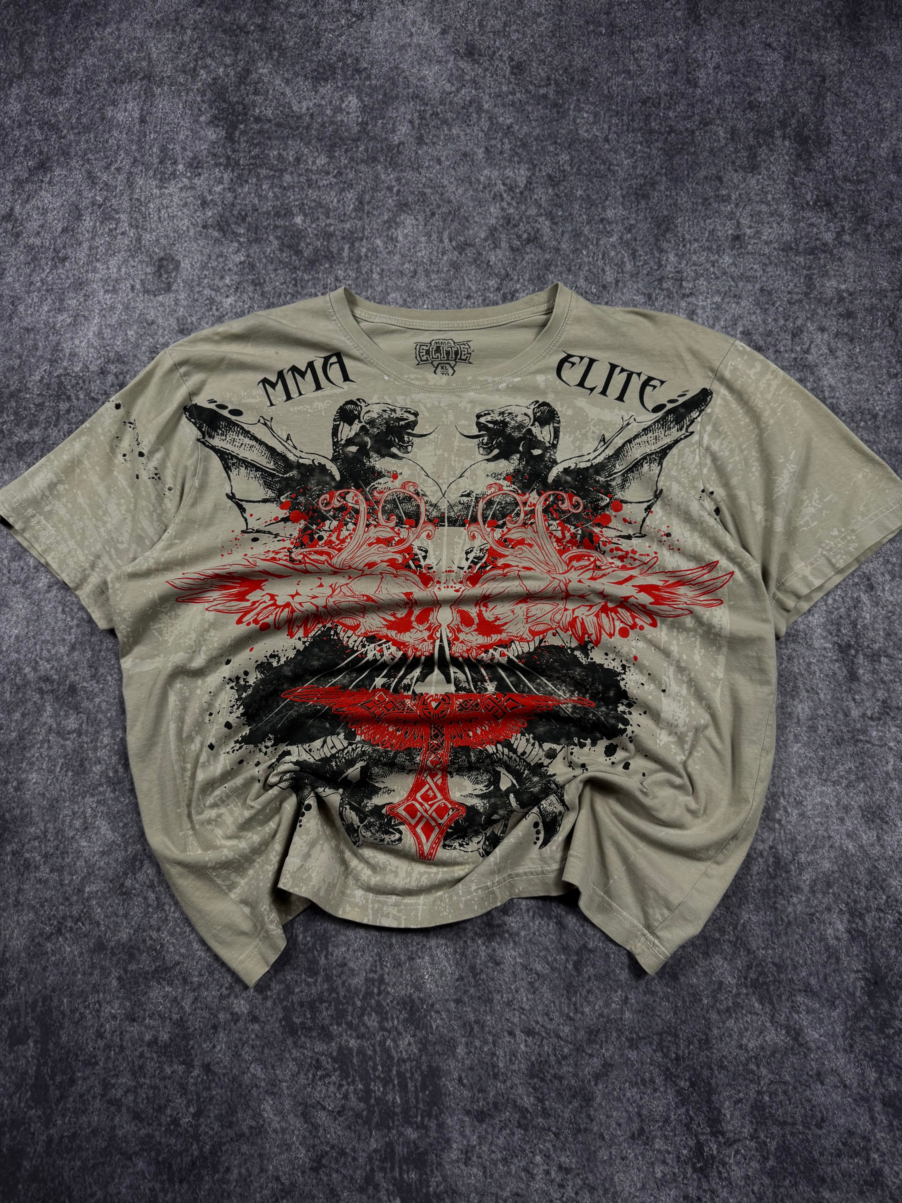 (rare) 2000s mma elite shirt (XL)