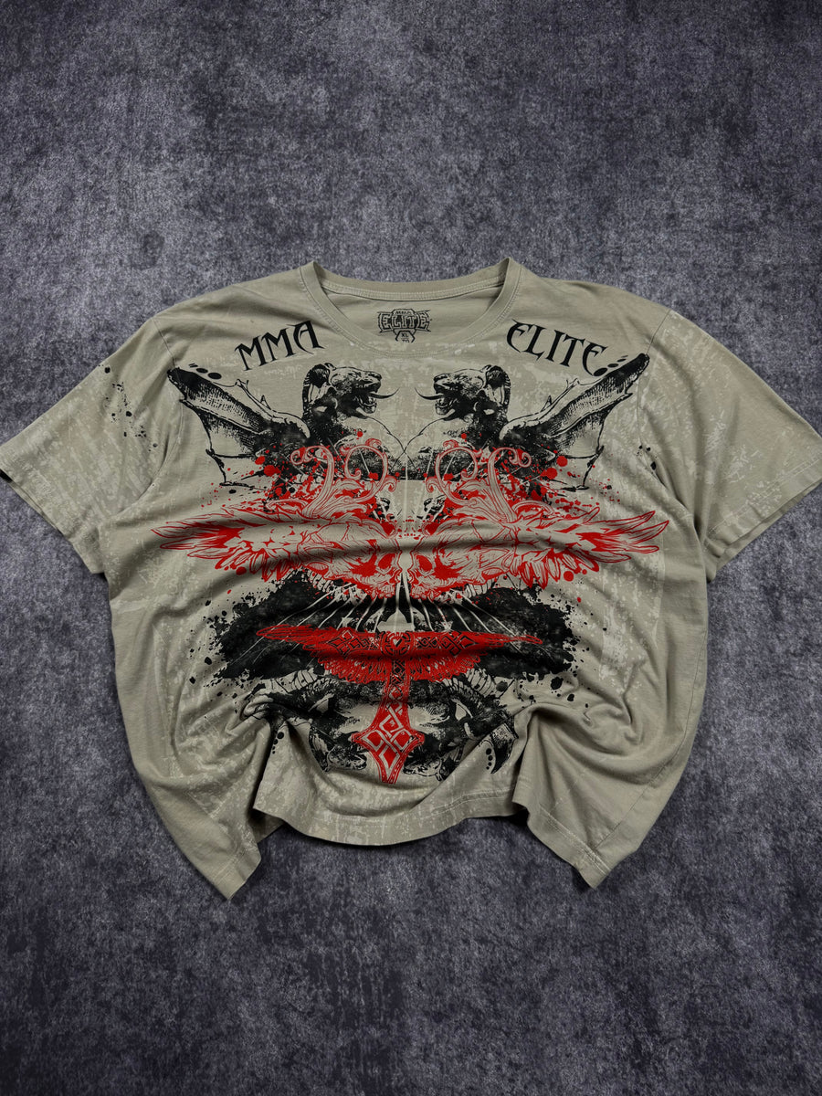 (rare) 2000s mma elite shirt (XL)