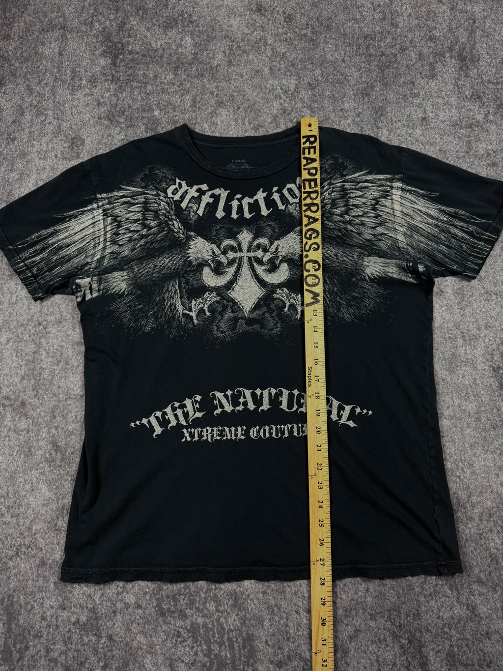 (rare) 2000s affliction x randy couture shirt (L)