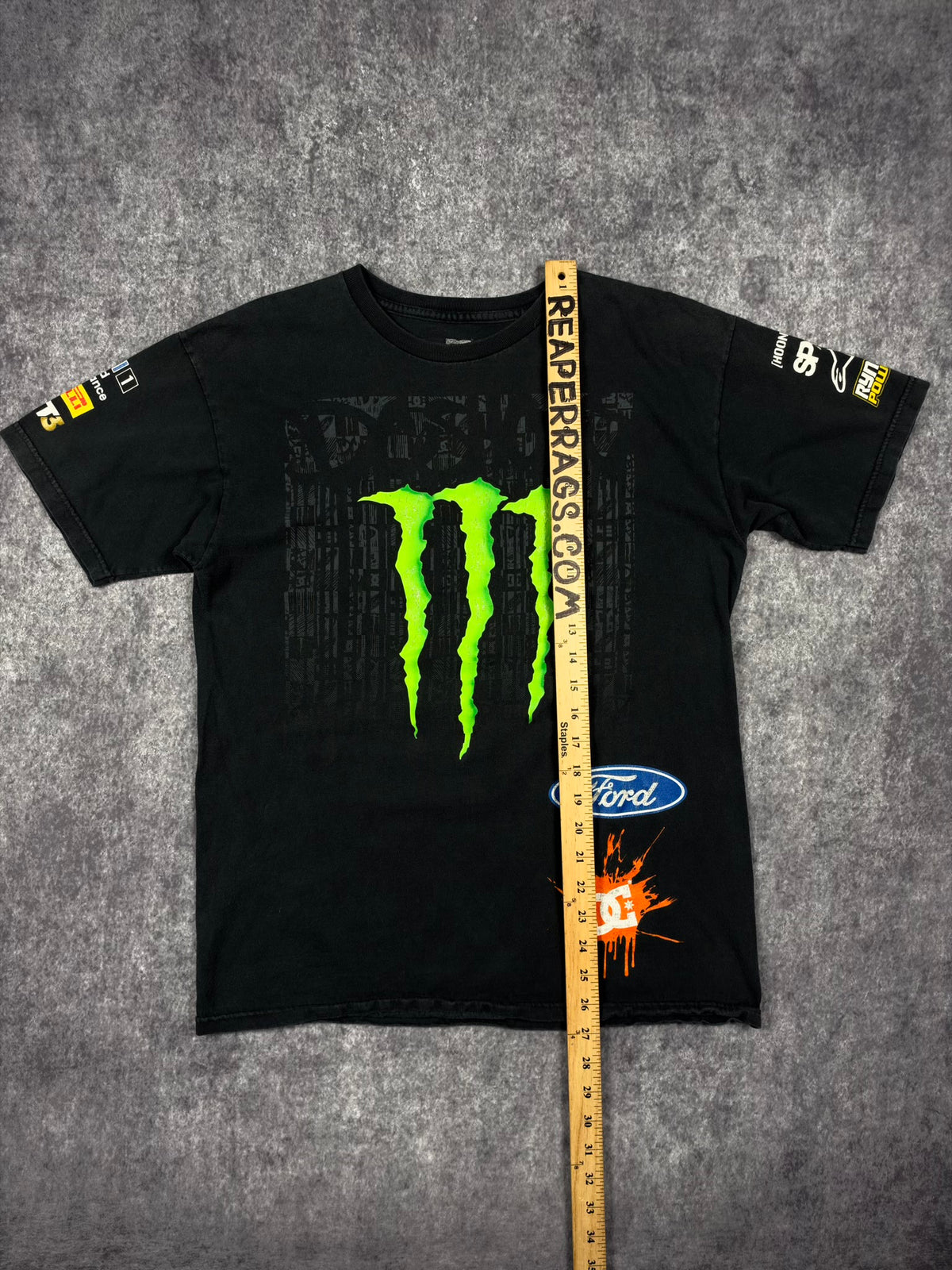 (GRAIL) 2000s DC SHOES X MONSTER ENERGY X KEN BLOCK SHIRT (M)