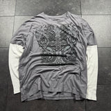 2000s MMA Elite Layered Long Sleeve Shirt (XL)