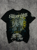 2000s silver star shirt (S)