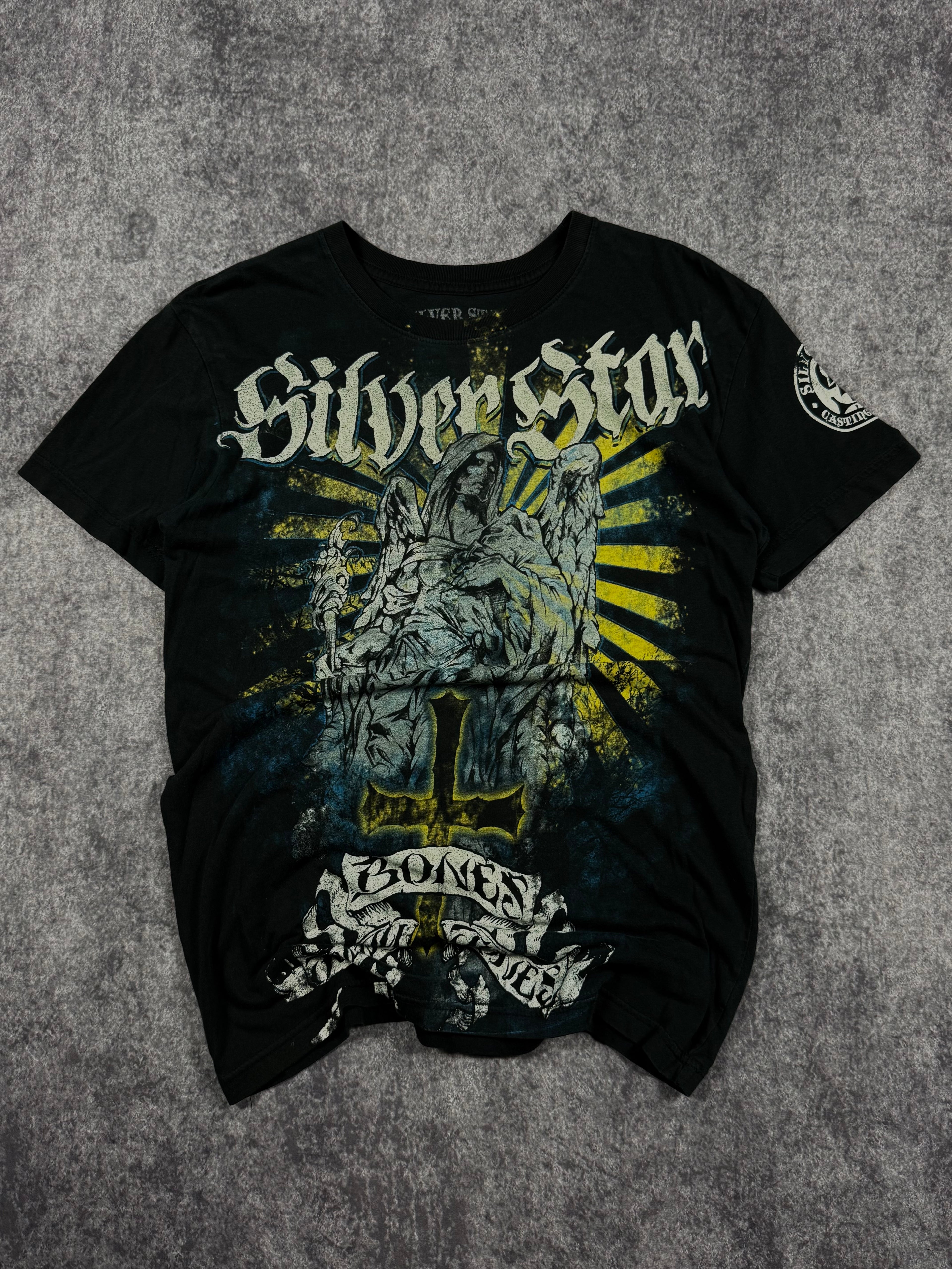 2000s silver star shirt (S)