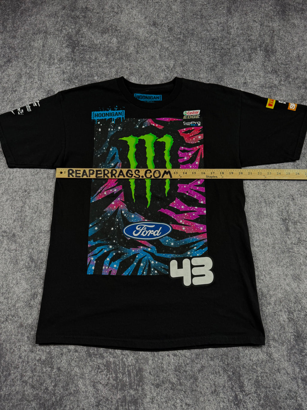 (rare) 2000s hoonigan x monster energy x ken block shirt (M)