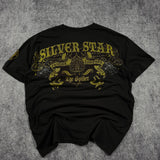 (rare) 2000s silver star shirt (L)