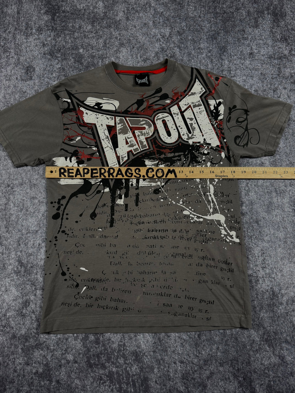 (rare) 2000s tapout chrome shirt (S)