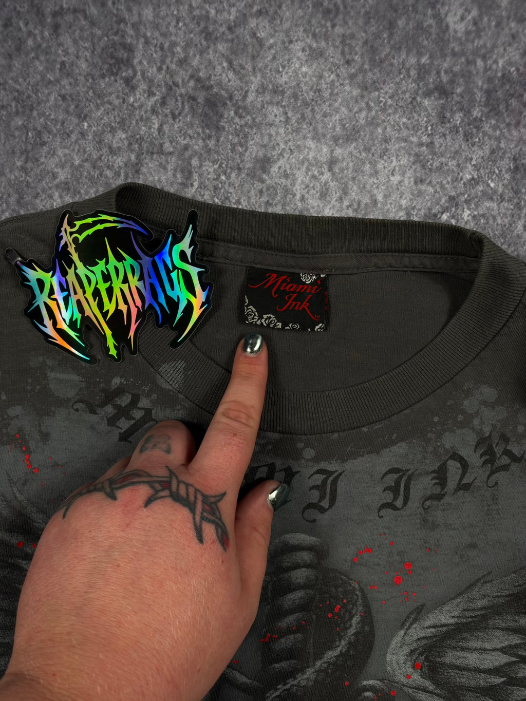 (RARE) 2000s MIAMI INK SHIRT (XXL)