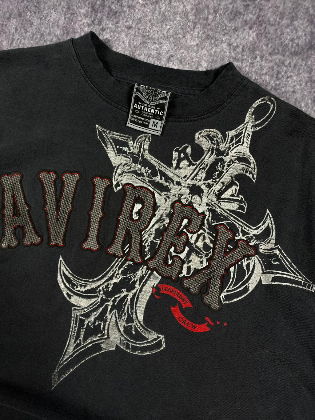 (RARE) 2000s EMBROIDERED AVIREX SHIRT (M)