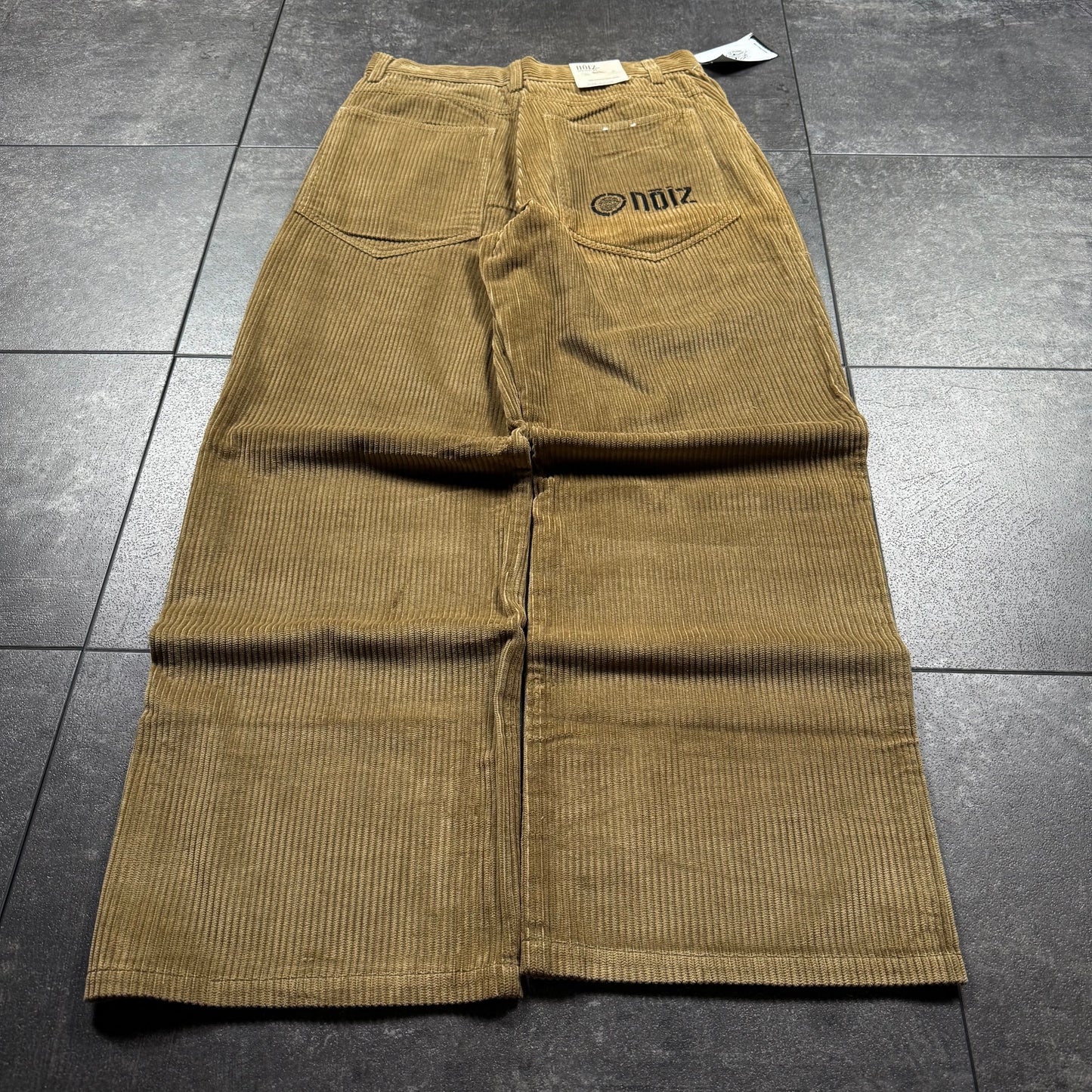 Y2K Deadstock NOIZ Baggy Wide Leg Corduroy Pants (28x30)