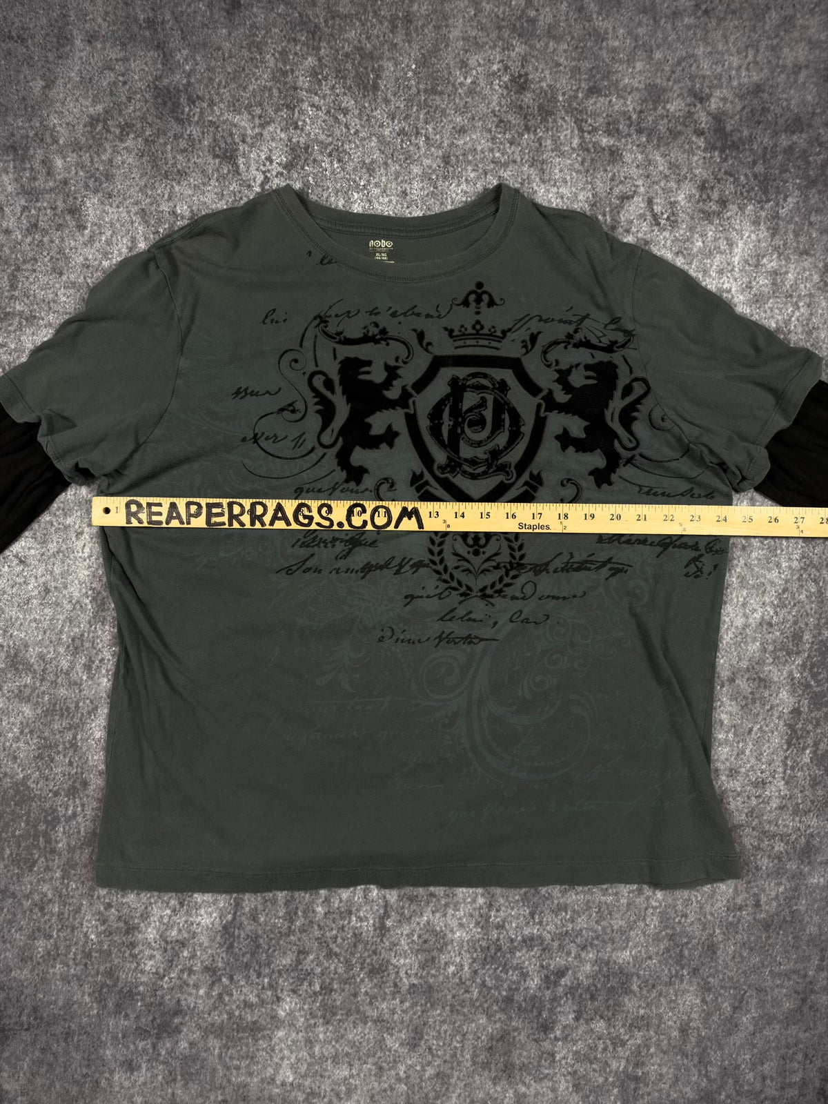 (RARE) 2000s NO BOUNDARIES LAYERED SHIRT (XL)